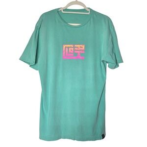 CLOAK Octopus Hidden in Plain Sight Graphic T-Shirt Large Seafoam Green Cotton